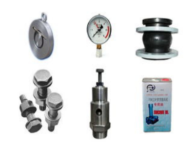 安全閥、壓力表、彈性接頭、止回閥